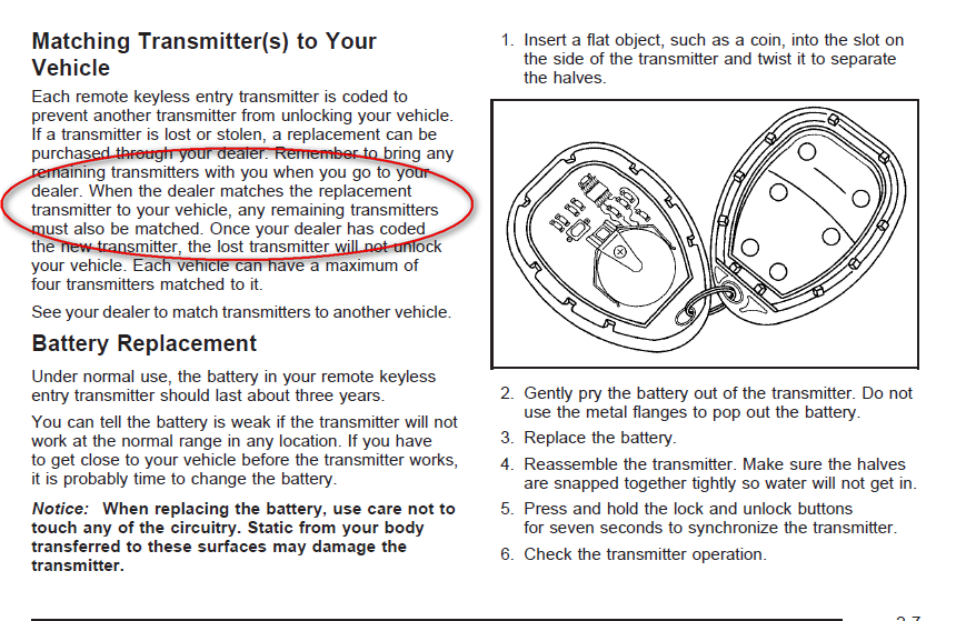 How Do You Program A Pontiac Montana Key Fob?